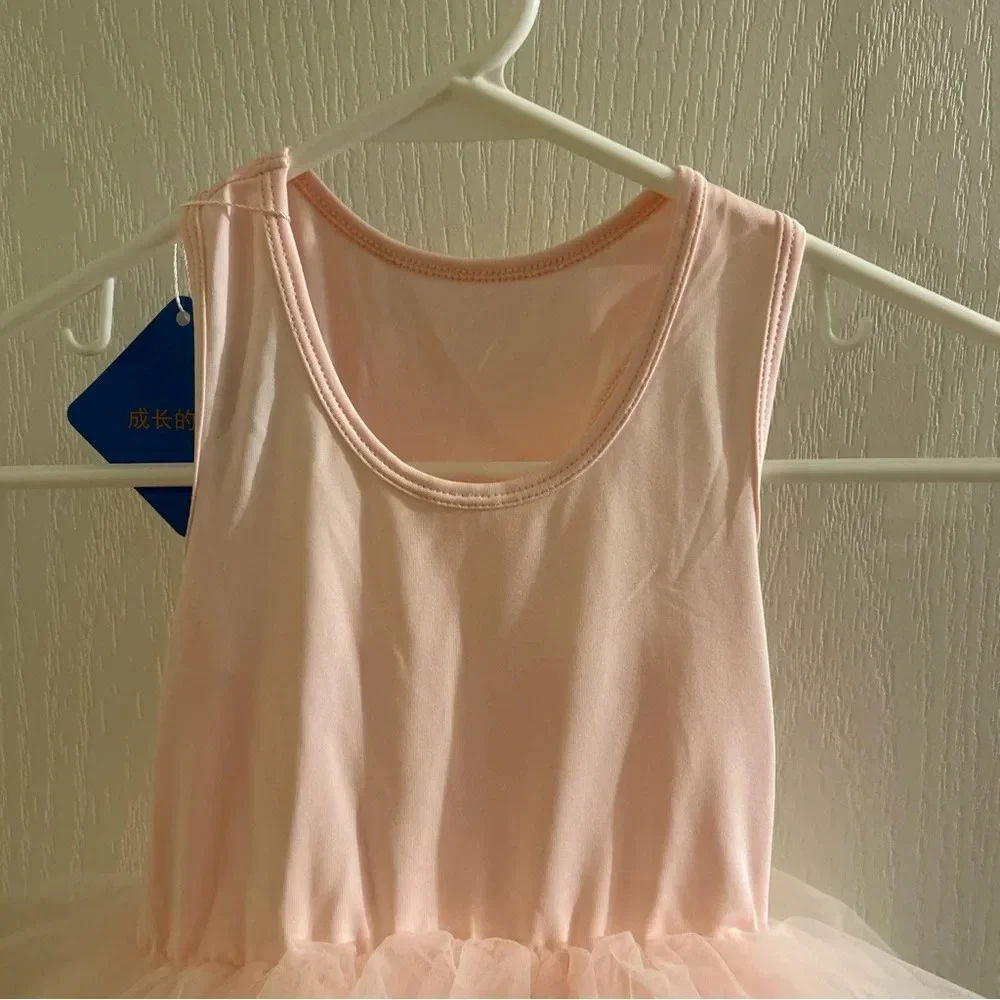 Tutu.kk Pink Body Suit With Easy Changing Access Dance, Ballet, Size XS